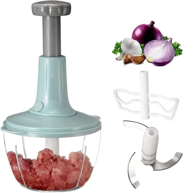 Manual Hand Push Chopper – Multi-Functional Kitchen Tool (1.5L)
