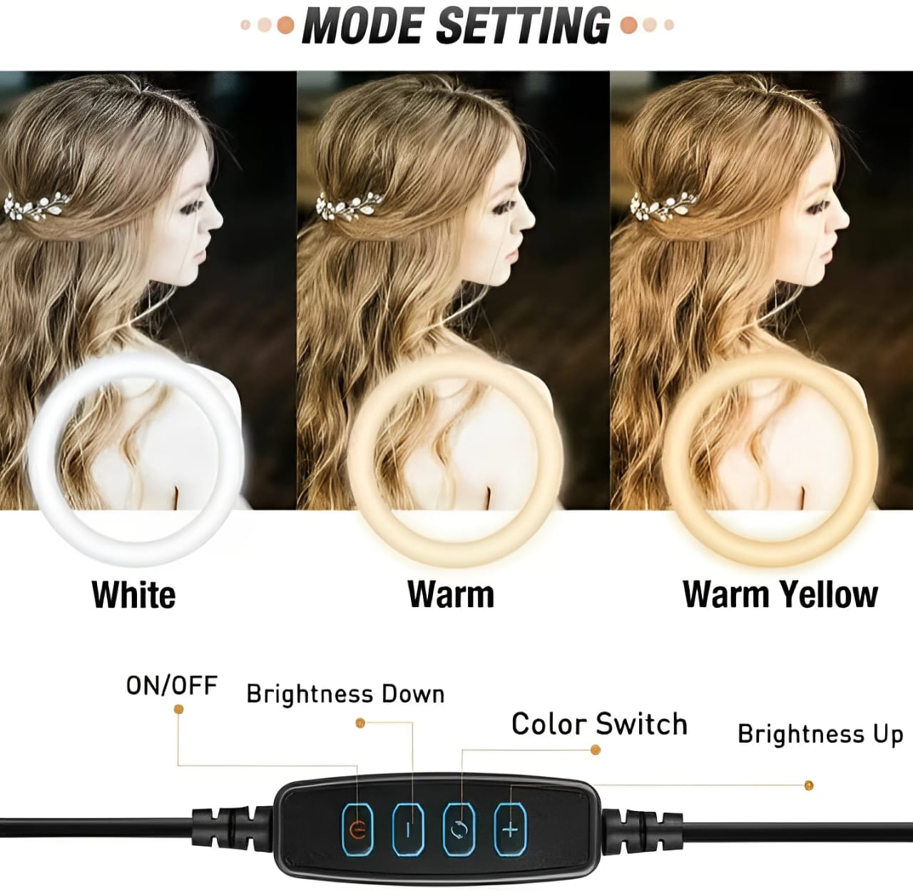 26CM LED Ring Light with Mobile Holder