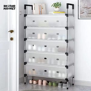 5 Layer Stainless Steel Layer Shoe Rack