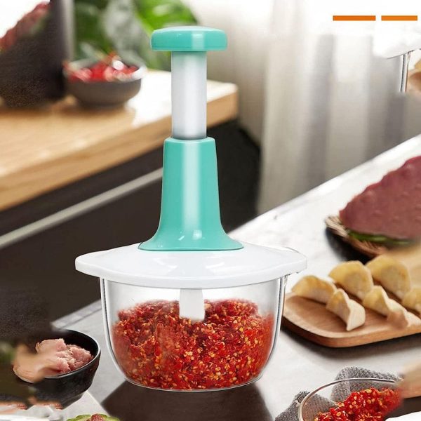 Manual Hand Push Chopper – Multi-Functional Kitchen Tool (1.5L)