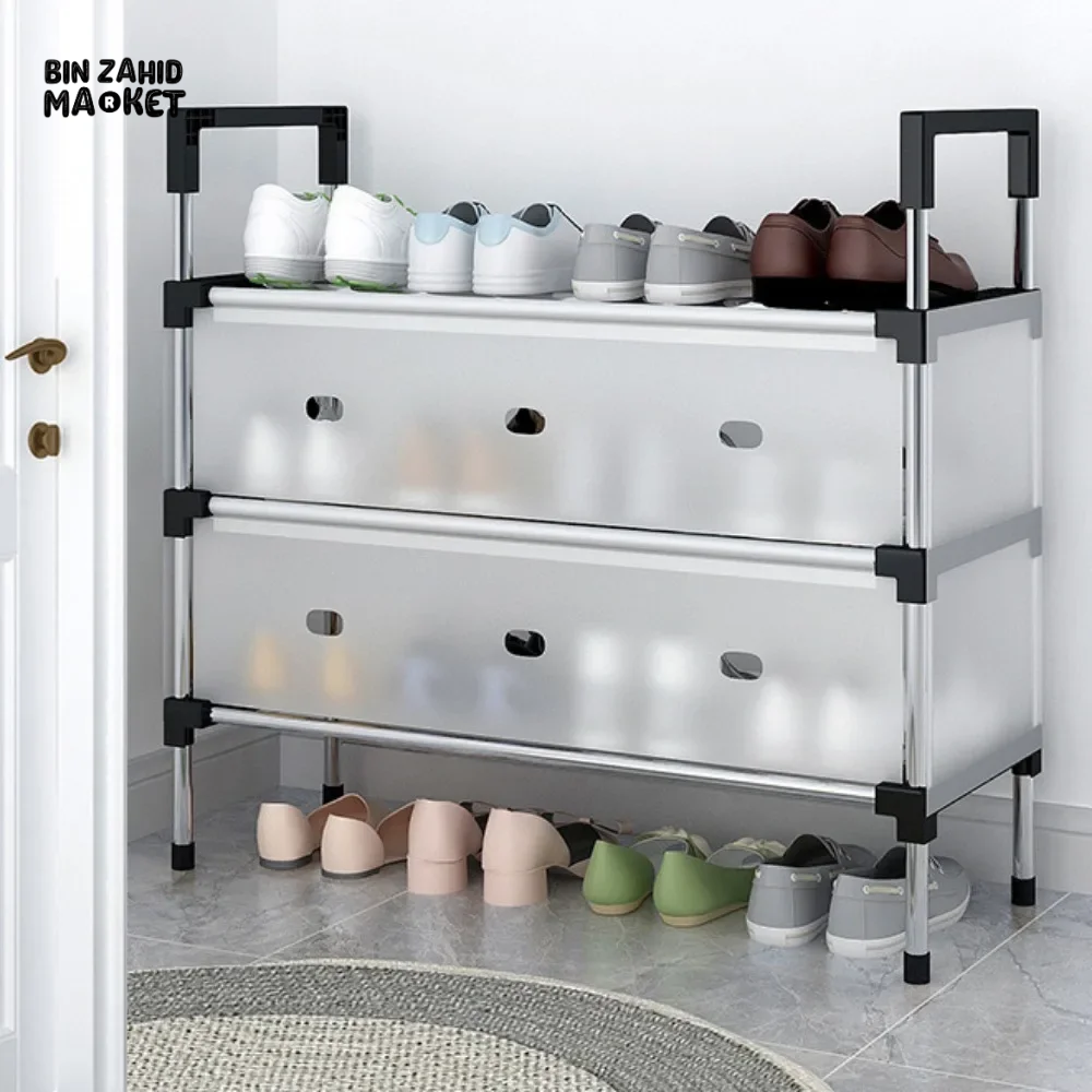 5 Layer Stainless Steel Layer Shoe Rack
