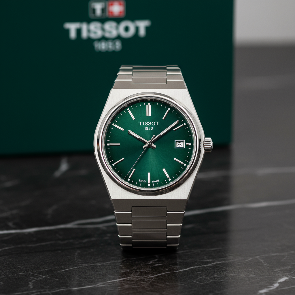 Tissot PRX Silver Stainless Steel Green Dial